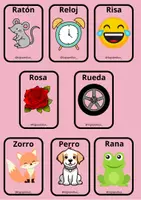 Vista previa - Juegos / Gamificación - Ratón, reloj, risa, rosa ,rueda LOGOPEDIUS - página 1