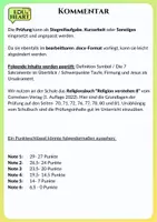 Vorschau - Test - Leistungsnachweis: Sakramente, Taufe, Firmung, Ursakrament Jesus - Seite 1