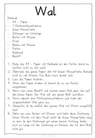 Vorschau - Mal- und Bastelvorlagen - Wal Zeichnung - einzigartiges Kunstprojekt - Seite 1