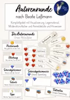 Vorschau - Mal- und Bastelvorlagen - Autorenrunde - Komplettpaket nach Beate Leßmann - Deckblatt