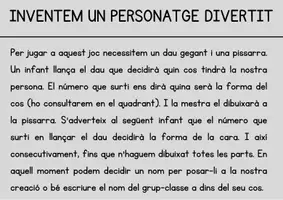 Vista previa - Juegos / Gamificación - Inventant un personatge divertit - página 1