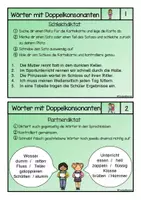 Vorschau - Stationenlernen - Rechtschreibkartei Doppelkonsonant - Seite 2