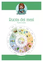 anteprima - Flashcard - Ruota dei mesi - puzzle circolare - Pagina di copertina