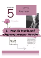 Προεπισκόπηση - Πειράματα - 5.1 Κεφ. 5ο Μενδελική κλήρονιμικότητα - Θεωρία - Εξώφυλλο