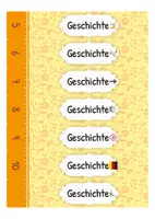 Vorschau - Anderer Materialtyp - Geschichts-Ordnerrücken 5-10 schmal und breit - Deckblatt