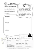Vorschau - Arbeitsblätter - Social Media and YOU: Preparing and practicing a 1-minute speech - Seite 1