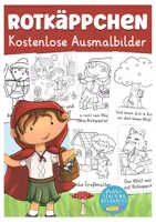 Vista previa - Hojas de trabajo - Rotkäppchen Malvorlagen Deutsch alemán - Portada