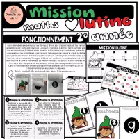 Aperçu - Feuilles d'exercices - Mission lutine CE1 petits problèmes mathématiques - Page de couverture