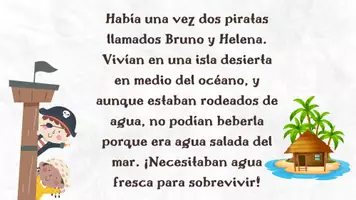 Vista previa - Fichas informativas / Documentos de lectura - Las aventuras de los piratas Bruno y Helena - página 2