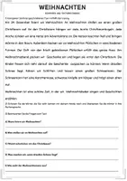 Vorschau - Arbeitsblätter - DaZ/InteA: Weihnachten_Diktat und Leseverstehen - Deckblatt