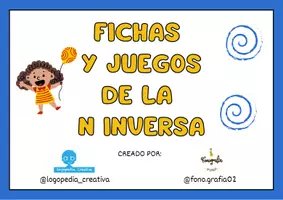 Vista previa - Hojas de trabajo - Fichas y juegos: Sílabas inversas y mixtas con N - página 1