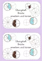 Vorschau - Arbeitsblätter - Übungsheft Brüche erweitern und kürzen - Seite 1