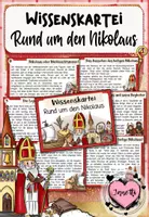 Vorschau - Bildkarten - Wissenskartei: Rund um den Nikolaus - Deckblatt