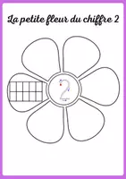 Aperçu - Feuilles d'exercices - La petite fleur du chiffre 2 - Page de couverture