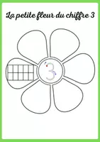 Aperçu - Feuilles d'exercices - La petite fleur du chiffre 3 - Page de couverture