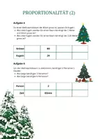 Vorschau - Arbeitsblätter - Weihnachtsaufgaben Proportionalität - Seite 1