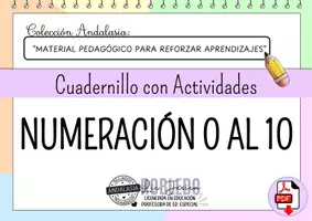 Vista previa - Hojas de trabajo - Actividades: NUMERACIÓN 0 AL 10 - Portada