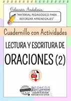 Vista previa - Hojas de trabajo - Actividades: LECTURA Y ESCRITURA DE ORACIONES II - Portada