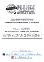 Vista previa - Hojas de trabajo - Actividades: LECTURA Y ESCRITURA DE ORACIONES II - página 1