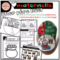 Aperçu - Préparation de séance / Séance complète - Lettre au père Noël et bricolage de sa maison. - Page de couverture