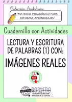 Vista previa - Hojas de trabajo - Actividades: LECTURA Y ESCRITURA DE PALABRAS (CON IMÁGENES REALES) - Portada