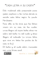 Vista previa - Otros - CADA LETRA A SU CASITA - página 1