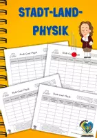 Vorschau - Spiele - Stadt-Land-Physik - Spielerisches Lernen - Deckblatt