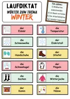 Vorschau - Unterrichtsreihen - Laufdiktat / Schleichdiktat Winter - DaZ/DaF, Deutsch (Diktat) - Seite 2
