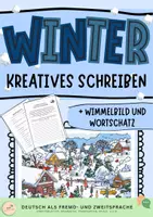 Vorschau - Arbeitsblätter - Winter Materialsammlung: Kreative Schreibaufgabe - Deckblatt