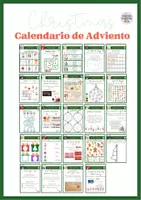 Vista previa - Unidades / Secuencias / Situaciones de Aprendizaje - calendario de adviento 24 tareas NAVIDAD CHRISTMAS 2024 - página 1