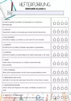 Vorschau - Prüfungsvorbereitung - Bewertungsbogen Heft(er)führung - Deckblatt