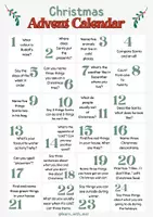 Vista previa - Tarjetas / Manipulativos - Advent calendar with questions and solutions - página 2