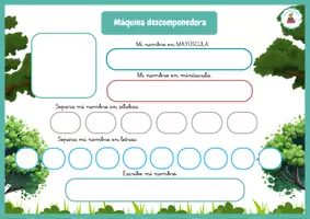 Vista previa - Tarjetas / Manipulativos - Máquina Descomponedora (lectoescritura animal) - página 2