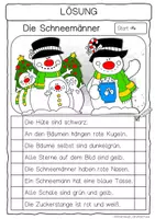 Vorschau - Arbeitsblätter - Hören – Lesen – Malen „Schneemänner“ für den Anybook Pro - Seite 3