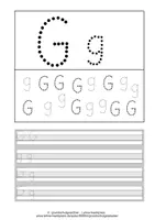 Vorschau - Unterrichtsreihen - Arbeitsblätter G, g Grundschrift Wochenplan Buchstabeneinführung - Seite 3