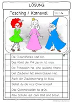 Vorschau - Arbeitsblätter - Hören – Lesen – Malen „Fasching / Karneval“ für den Anybook Pro - Seite 3