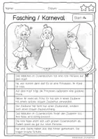 Vorschau - Arbeitsblätter - Hören – Lesen – Malen „Fasching / Karneval“ für den Anybook Pro - Seite 2