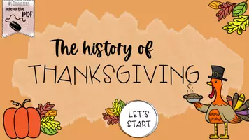 Vorschau - Arbeitsblätter - Thanksgiving: interaktive PDF | History | Reading - Seite 1