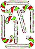 Vorschau - Stationenlernen - Zuckerstangen Schlangensätze für die Adventszeit, Weihnachtszeit - Seite 3