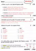Vorschau - Test - Zwei Tests: Indirekte Rede + Merkmale von Kurzgeschichten - Seite 1