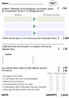 Vorschau - Test - Zwei Tests: Indirekte Rede + Merkmale von Kurzgeschichten - Seite 2