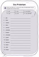 Vorschau - Arbeitsblätter - Präteritum Arbeitsblatt Würfeln - Seite 1