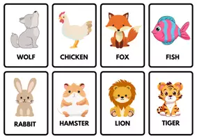 anteprima - Flashcard - FLASHCARDS E MEMORY ANIMALS-ANIMALI IN INGLESE! - Pagina 2