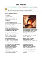 Vorschau - Arbeitsblätter - John Maynard - Arbeitsmaterial zur Ballade von Theodor Fontane - Seite 1