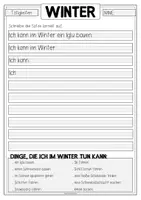 Vorschau - Arbeitsblätter - WINTER Arbeitsblatt Tätigkeiten im Winter - Seite 2