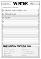 Vorschau - Arbeitsblätter - WINTER Arbeitsblatt Tätigkeiten im Winter - Seite 3