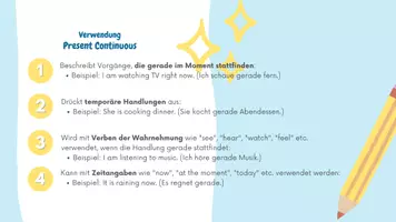 Vorschau - Präsentationen/Tafelbilder - Present Simple vs. Present Continuous Explanation and Rules - Seite 3