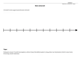 Vorschau - Arbeitsblätter - Mein Zeitstrahl/Meine Zeitleiste - Arbeitsblätter - Seite 1
