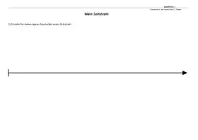 Vorschau - Arbeitsblätter - Mein Zeitstrahl/Meine Zeitleiste - Arbeitsblätter - Deckblatt