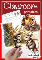 Vorschau - Arbeitsblätter - Fabel Landmaus Stadtmaus Rollenspiel Stabpuppen - Deckblatt